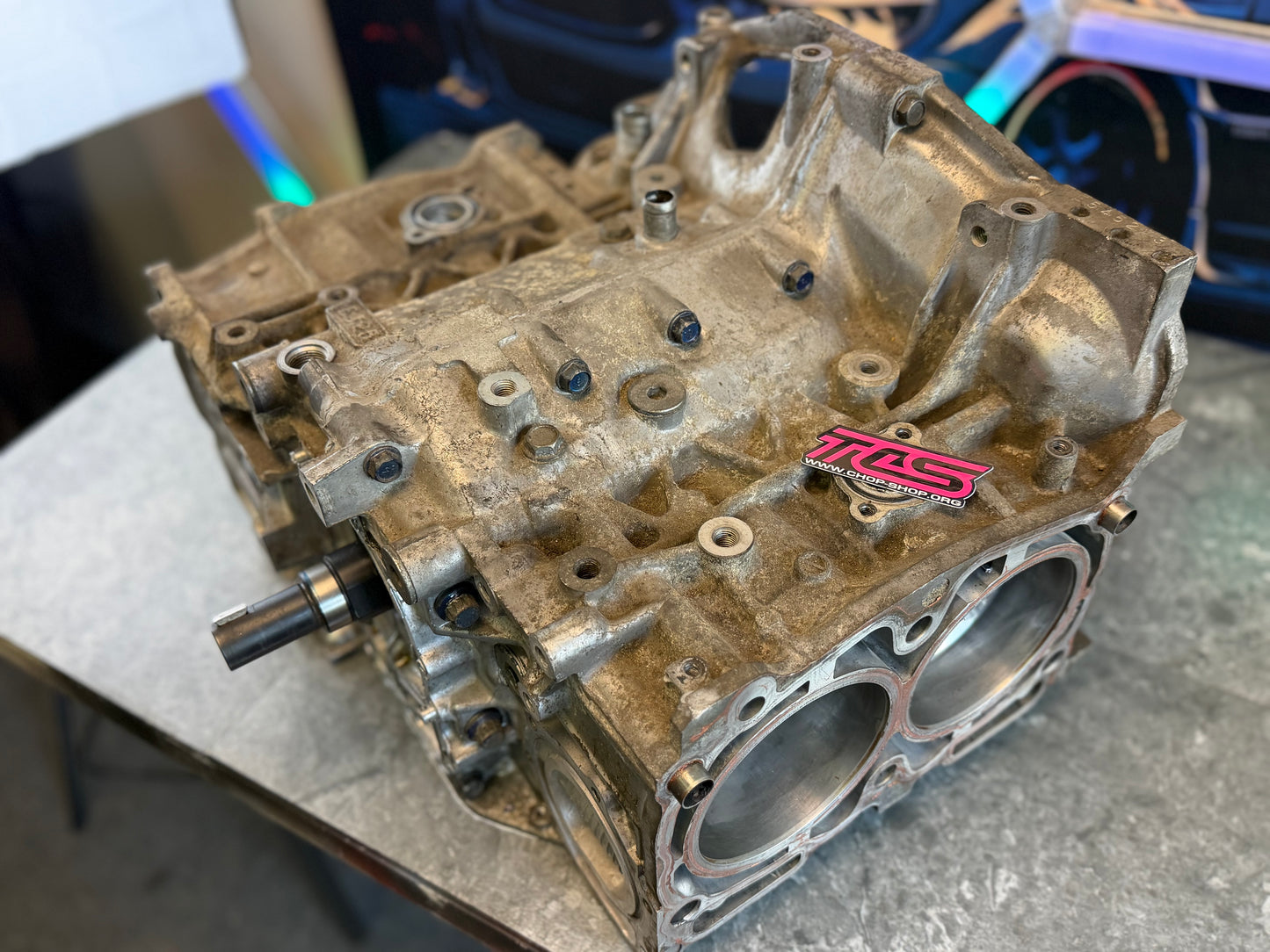 BUILT & FORGED EJ257 engine shortblock Subaru wrx & STi 99.75 MM manleys , h beam & arp rod bolts , STi nitrate crank