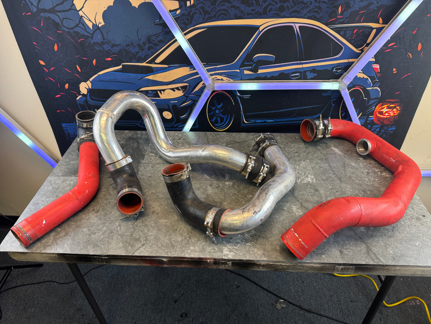 2015-2021 Subaru WRX STi Aftermarket Custom Rotated Turbo Front Mount Piping Kit