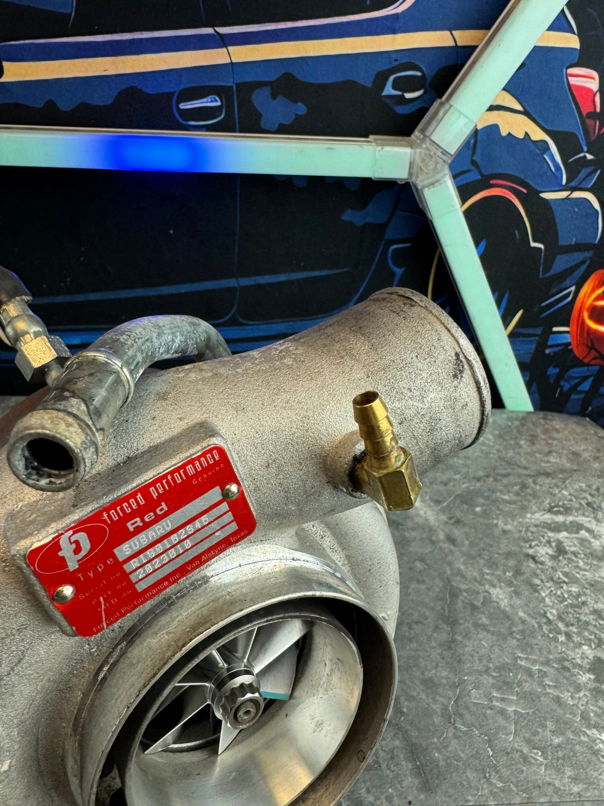 2004-2021 Subaru WRX STi FP Forced Performance Red Journal Bearing Turbo 8 cm 3.25” cover billet compressor wheel