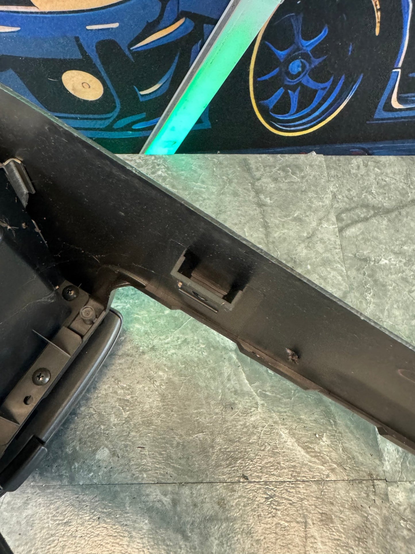 2005-2007 Subaru Impreza WRX STI Black Center Console Rest Trim Middle