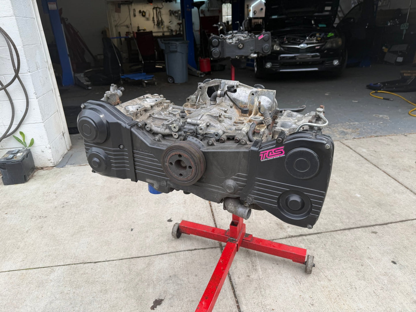 SUBARU used EJ25 EJ255 turbo engine long block longblock boxer motor w/ d25 SAVCS heads ARP studs