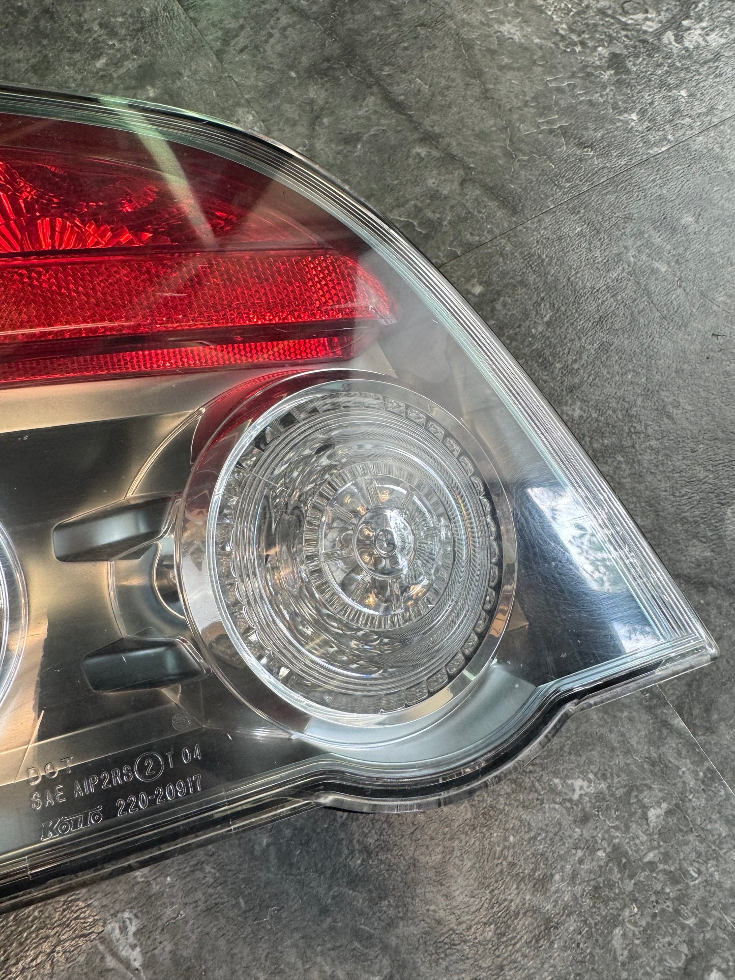 2006-2007 Subaru WRX STi OEM Rear Driver Side Tail Light Assembly Sedan