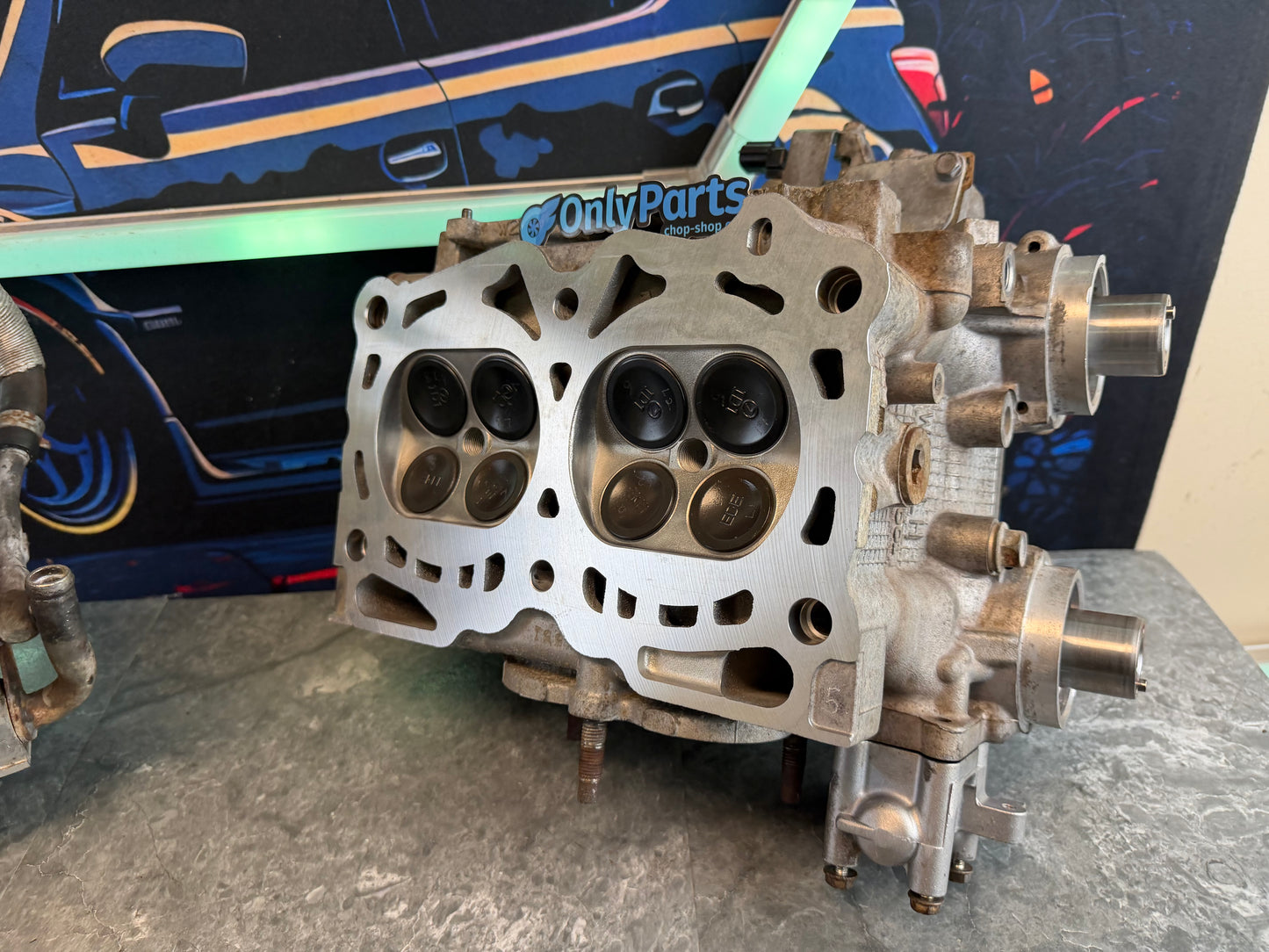W25 OEM 2008 - 2021 Subaru STi DAVCS cylinder heads w/ oem camshafts RE BUILT