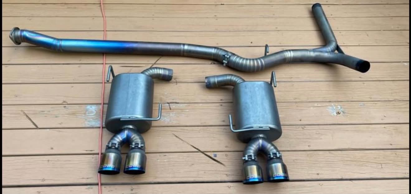 COBB TUNING 2011 - 2021 Subaru sti & wrx FULL TI titanium catback exhaust quad tip