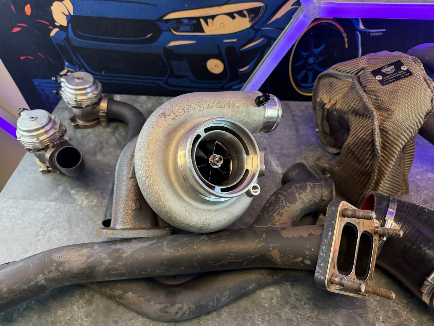 FULL RACE EFR S200 rotated twin scroll turbo kit 08-21 STi 08-12 Subaru wrx tial EWG x 2