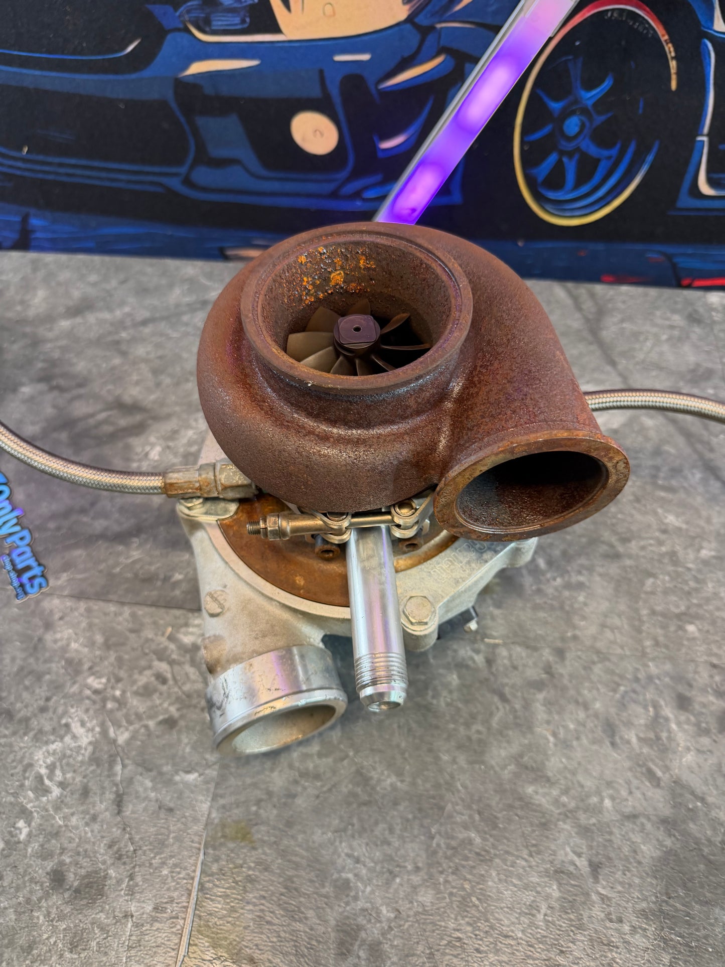 Garrett g35 - 1050 ball bearing turbo for Subaru STi ETS billet 1000 + horsepower IAG outfront