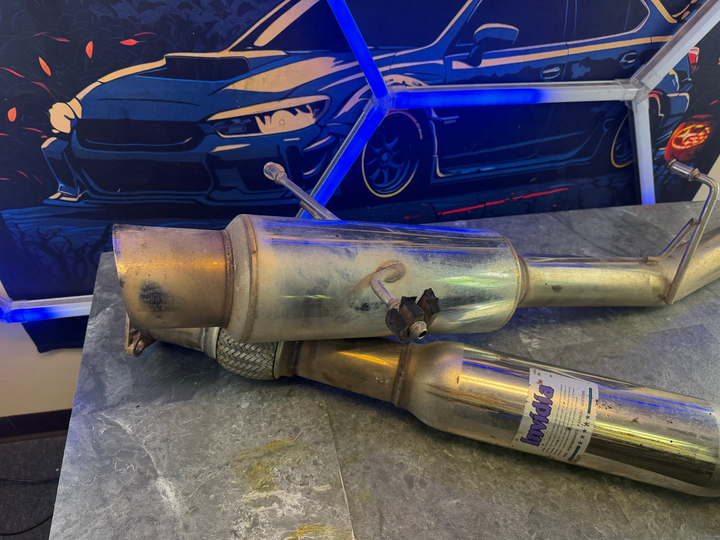 Invidia n1 CBE catback exhaust system 02-07 wrx 04-07 Subaru STi SS 3” “ street “
