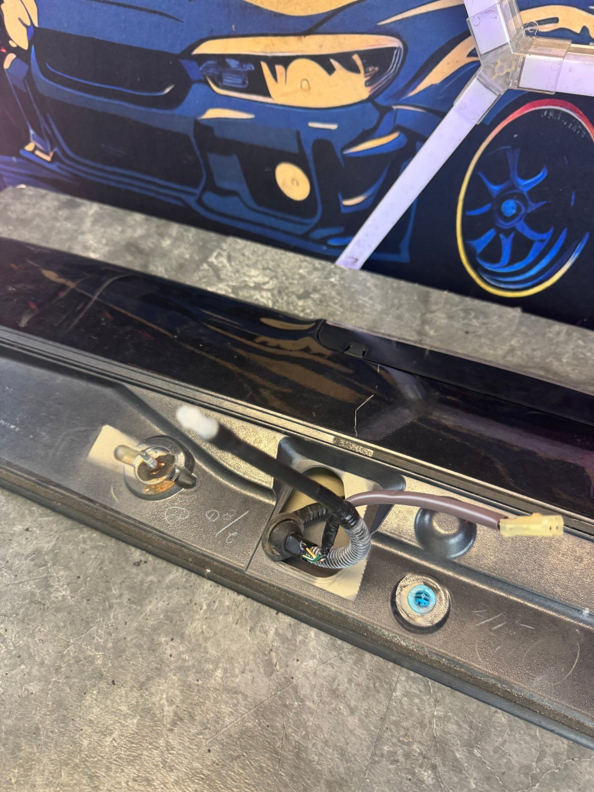 2008-2014 Subaru WRX STi / 2011-2014 Subaru WRX OEM Hatch Wing Spoiler Hatchback Dark Gray Metallic DGM