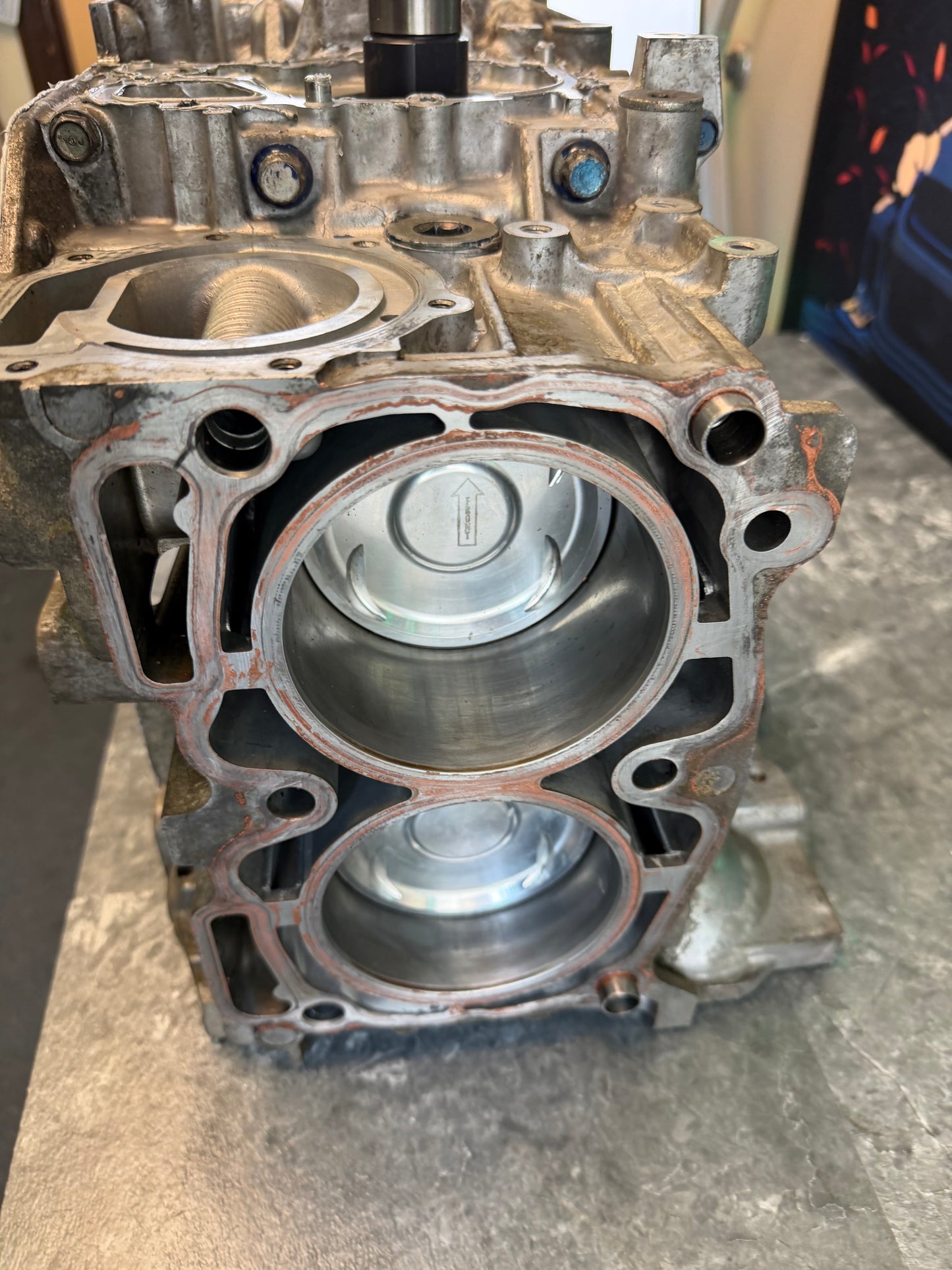 BUILT & FORGED EJ257 engine shortblock Subaru wrx & STi 99.75 MM manleys , h beam & arp rod bolts , STi nitrate crank