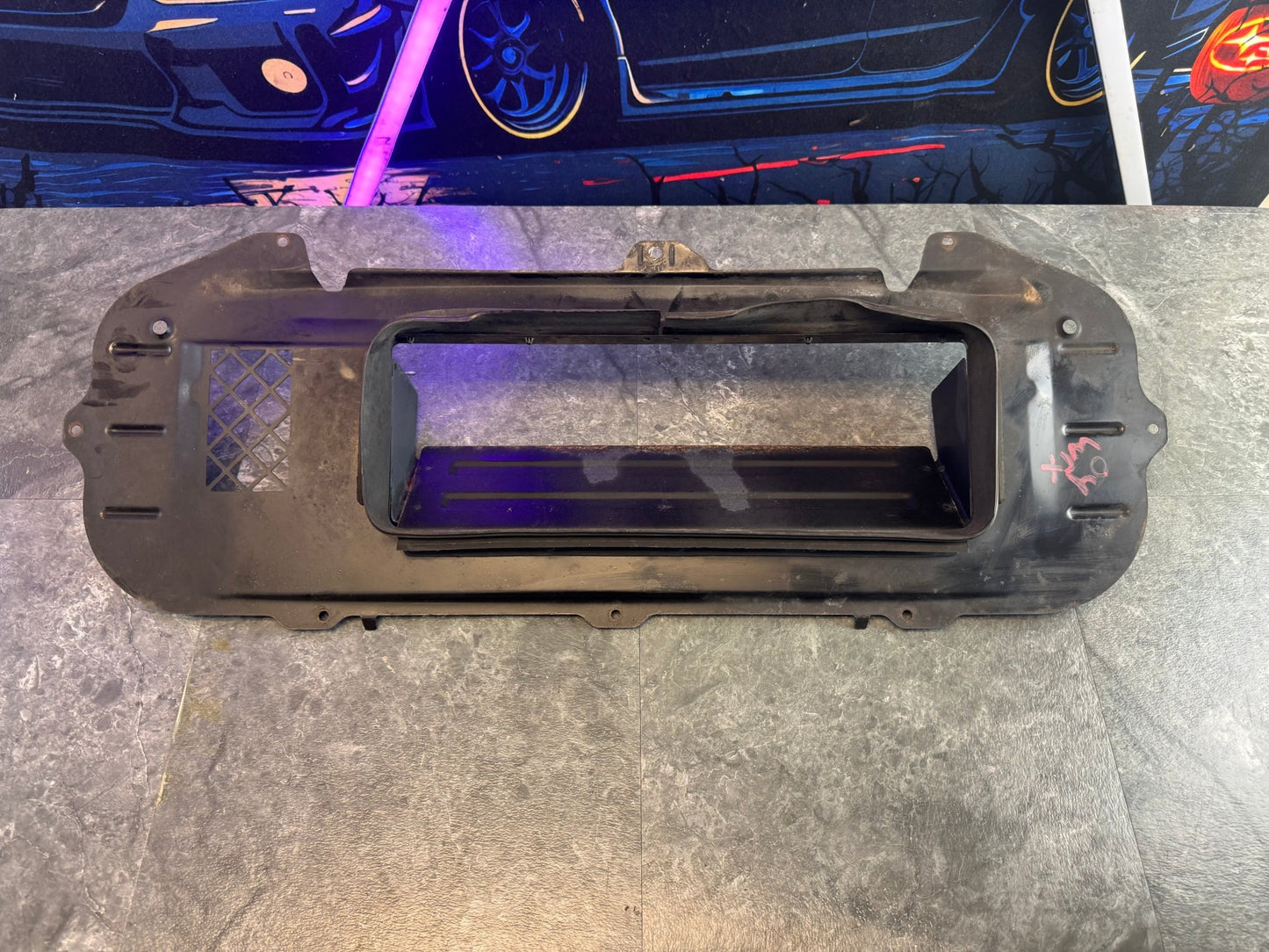 2004-2005 Subaru Impreza WRX OEM Hood Scoop Splitter Assembly