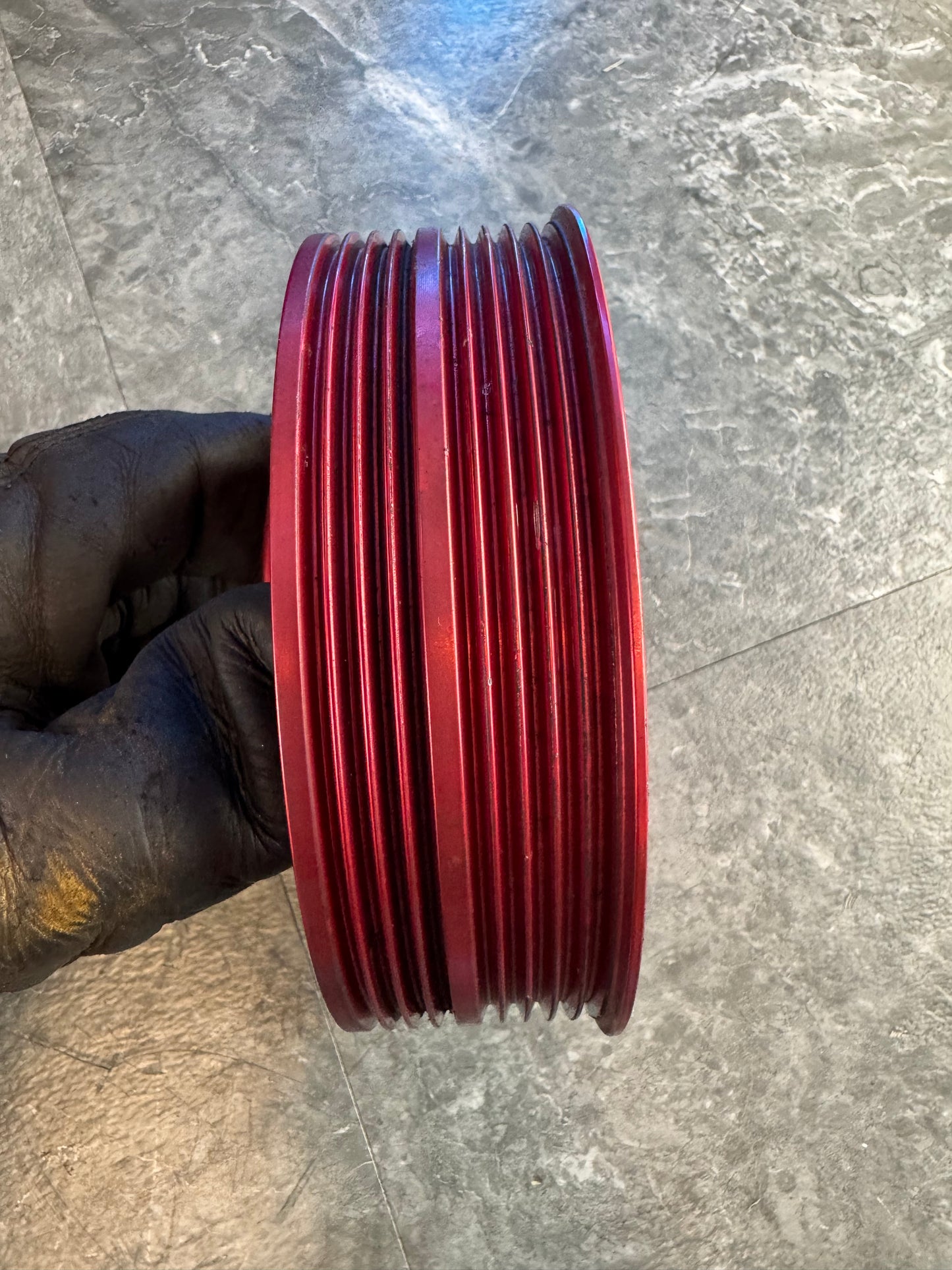 2004-2021 Subaru STi / 2002-2014 Subaru WRX Perrin Light Weight Crank Pulley Red