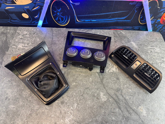 2005-2007 Subaru WRX STi Black Center Console Vent Climate Control And Shifter Trim Kit