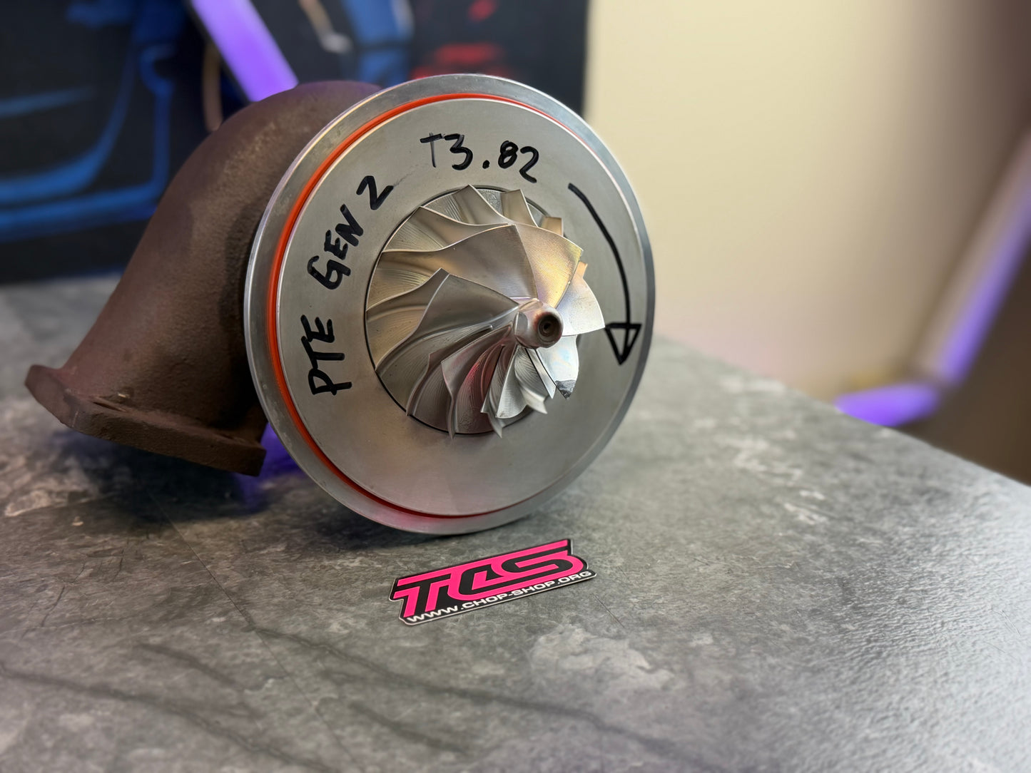 PTE ball bearing 6266 800 HP turbo Subaru wrx & STi t3 4” cover billet gen 2 7 blade compressor wheel