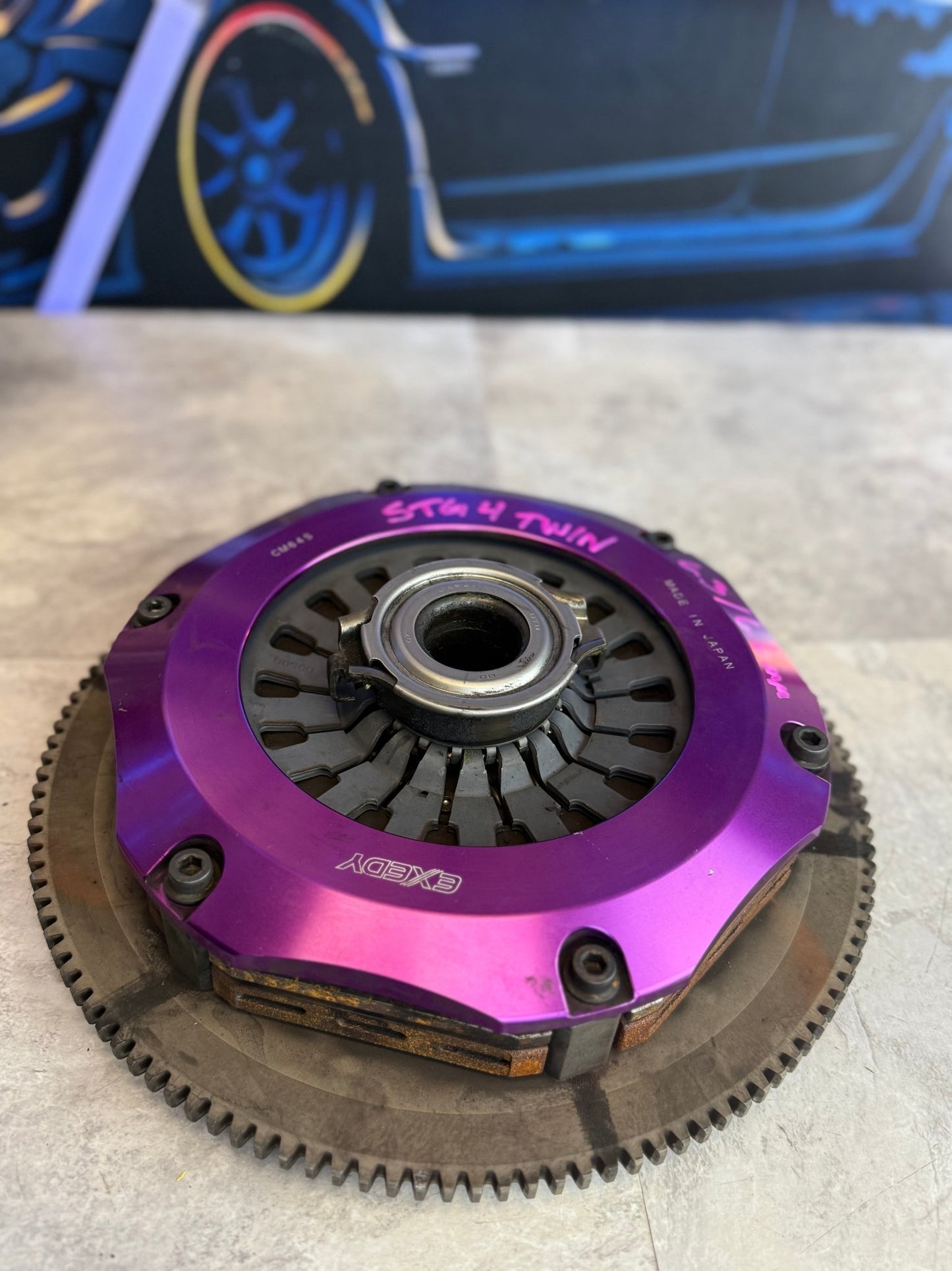 EXEDY twin clutch kit 2004-2021 Subaru STi ( and swapped wrx) 6 speed stage 4 w/ flywheel