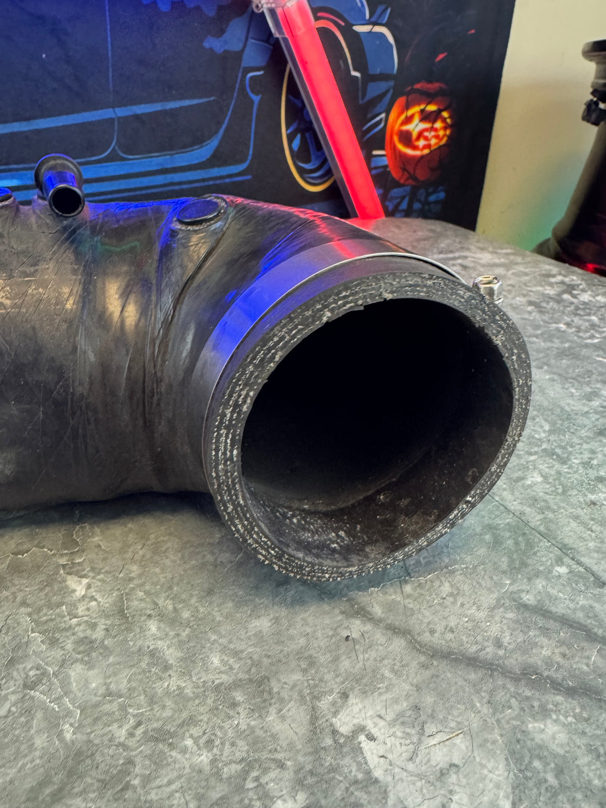 2008-2021 Subaru WRX STi Perrin 84mm Turbo Inlet FP Turbo Size Black