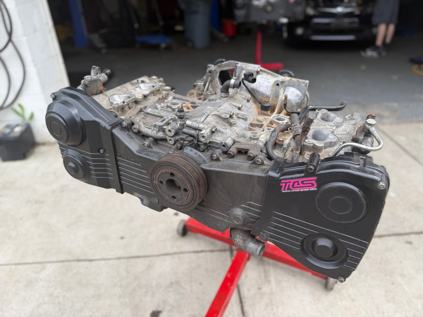 SUBARU used EJ25 EJ255 turbo engine long block longblock boxer motor w/ d25 SAVCS heads ARP studs