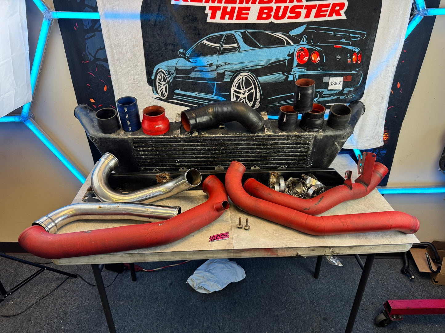 2002-2007 Subaru WRX STi Rare 4.5" APS Front Mount Intercooler Kit For Rotated Turbo P5