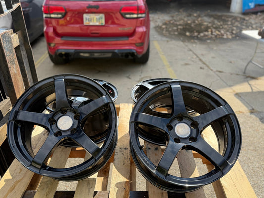 Enkei Kojin 17x8 +45 5x114.3 Wheels for 2005-2018 Subaru WRX STI