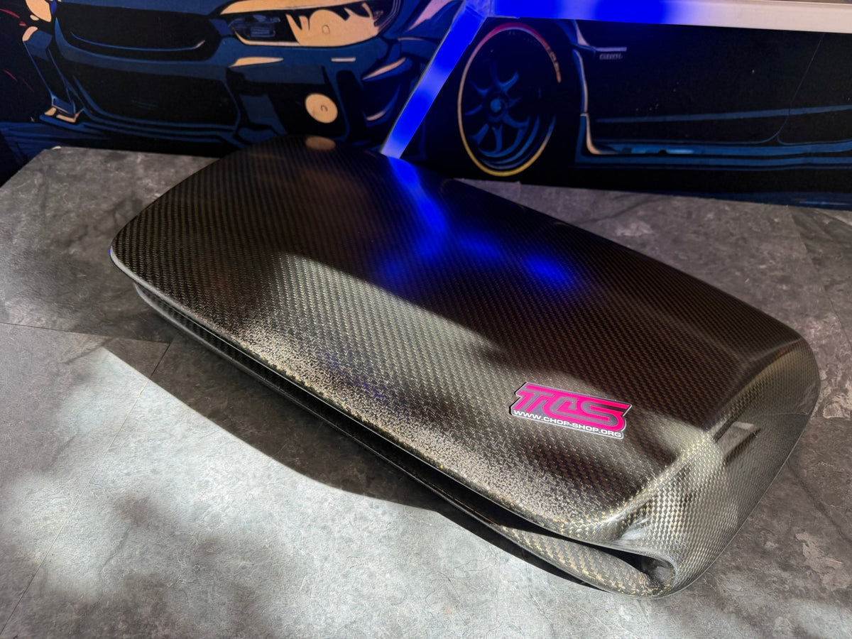 VIS tall cf carbon fiber hood scoop 2007 2006 Subaru STi & wrx