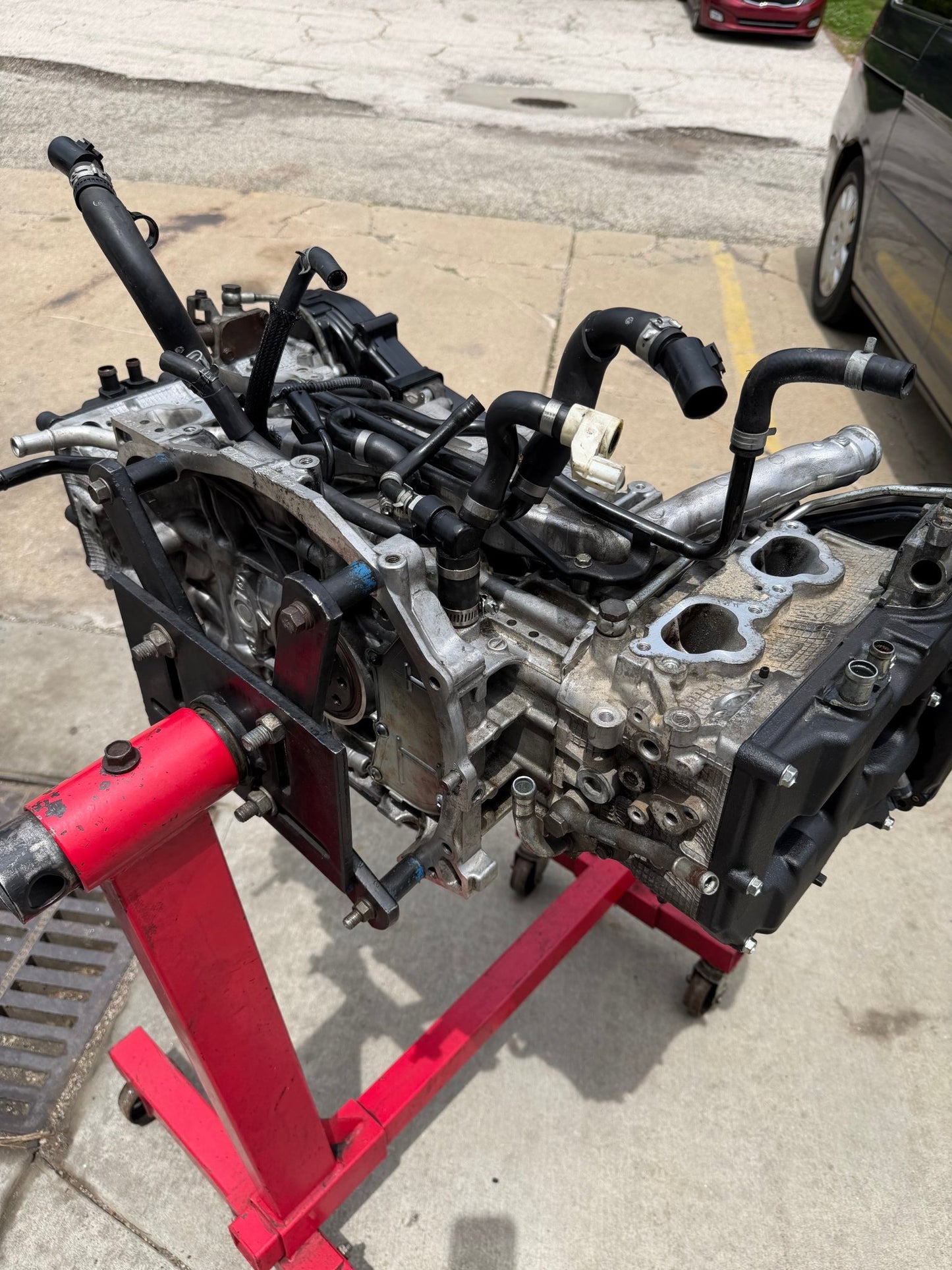 W25 Subaru STi EJ257 boxer engine long block DAVCS 2008-2021 w/ new oem head gaskets & new oem timing belt ARP 11 MM head studs
