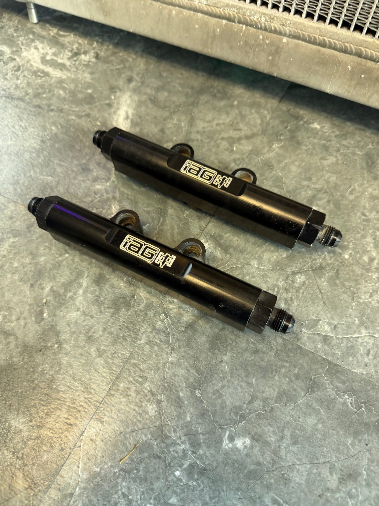 IAG fuel rails Subaru STi 2008-2021 ej257 billet v2 top feed
