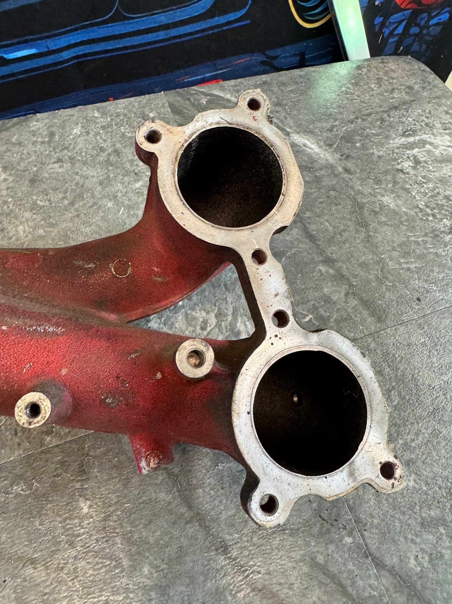 2004-2007 Subaru Impreza WRX STi OEM Intake Manifold Assembly Red