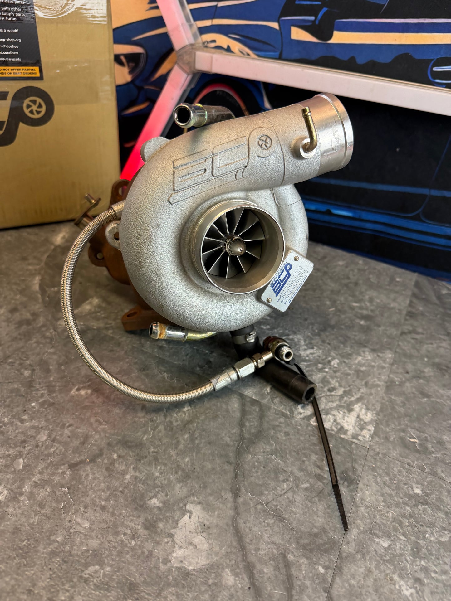 BCP stock location turbo Subaru STi & wrx x 500 + 2.5” inlet , billed compressor wheel , welded , 500 HP , 10 cm