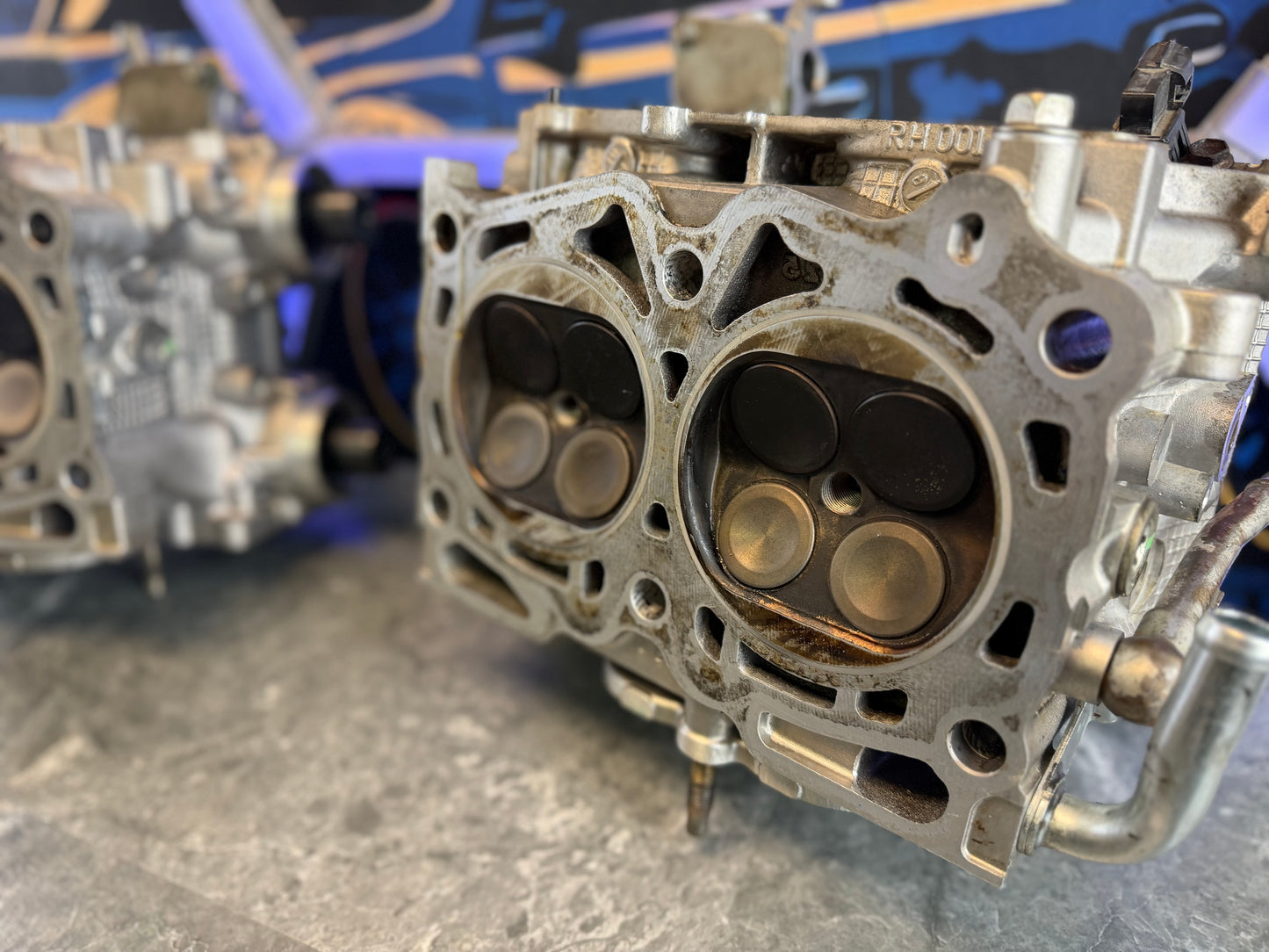 IAG “ race “ SAVCS cylinder heads Subaru STi & wrx GSC S2 cams, CNC port & polish + 1 MM valves , 14 MM drilled