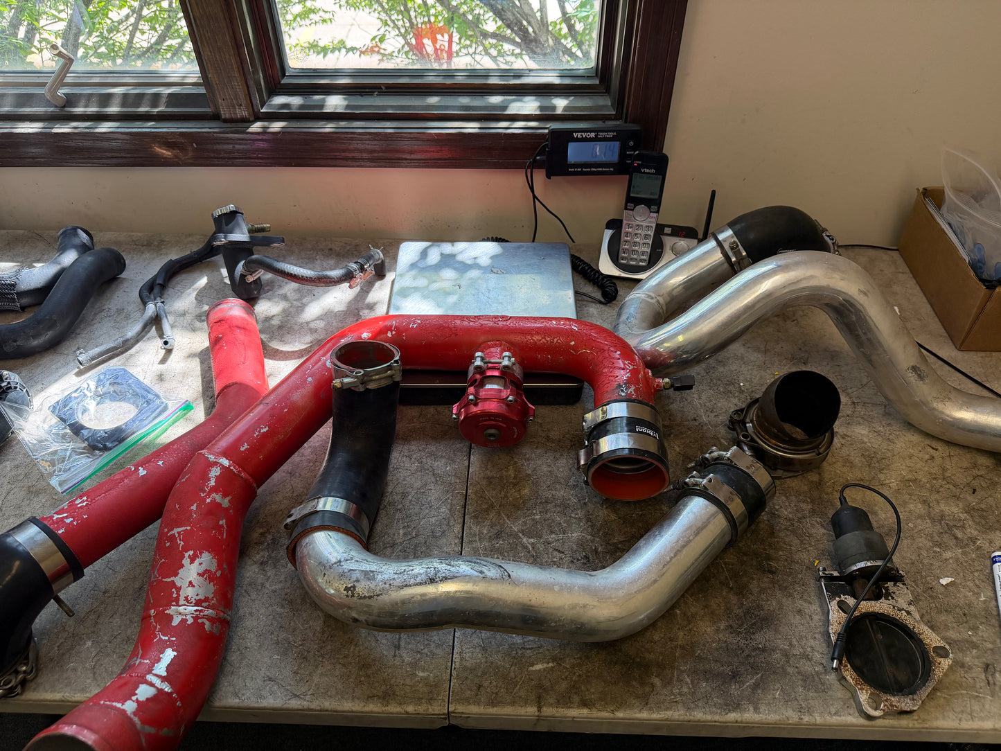 2015 - 2021 Subaru STi rotated turbo kit w/ fmic kit 3.5 “ PTE 6062 TIAL EWG & BOV
