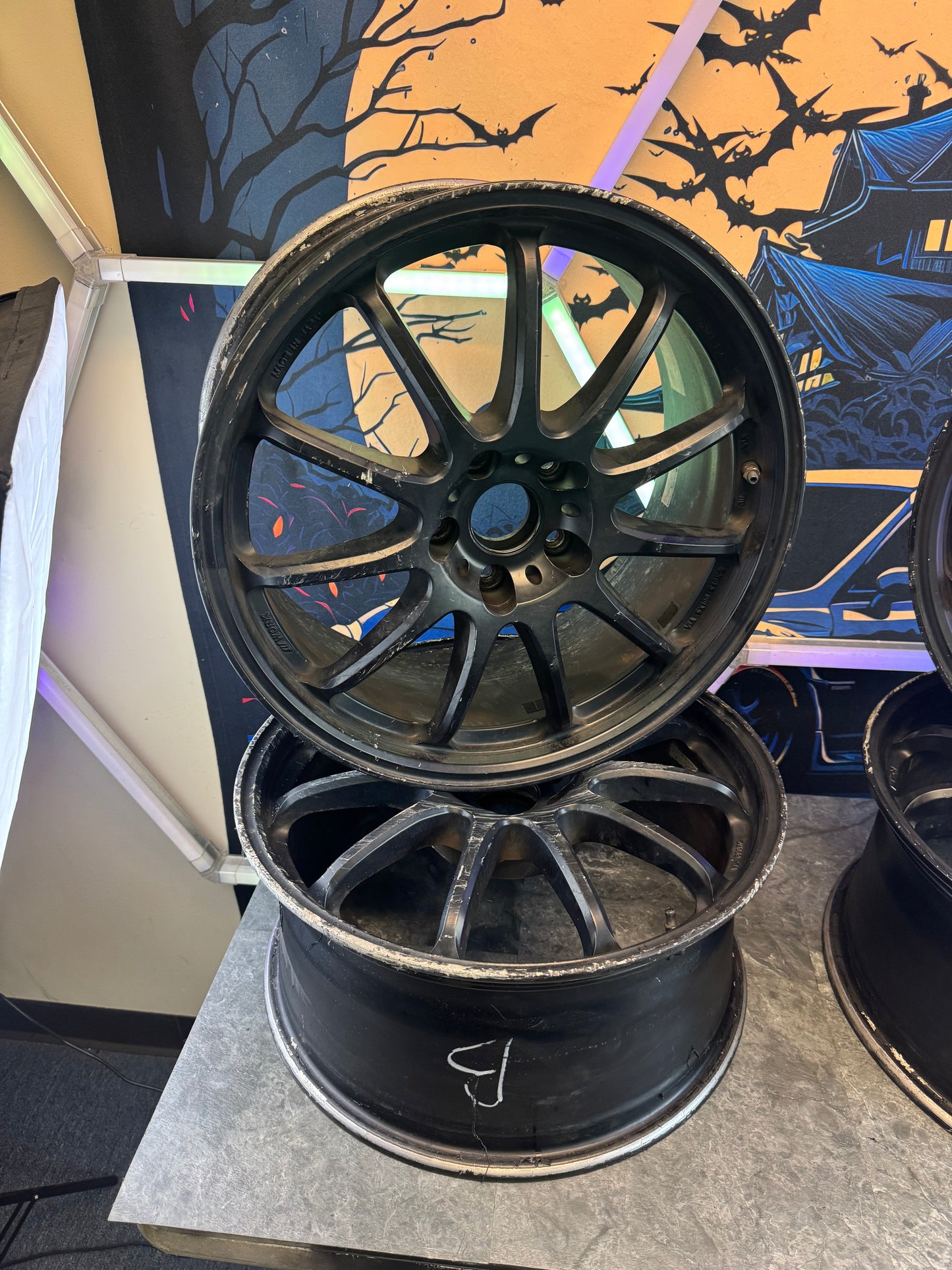 Work Emotion 11r Wheels Set Of 4 Need Refinished 18x8.5 +47 5x114.3