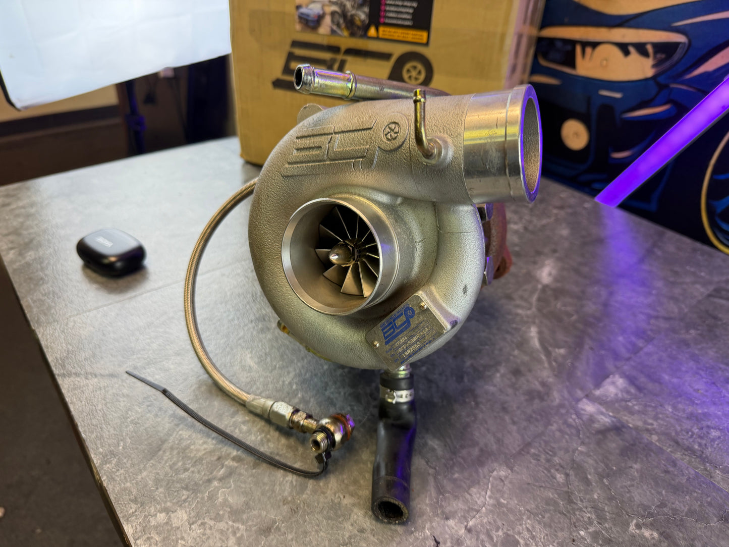 BCP stock location turbo Subaru STi & wrx x 500 + 2.5” inlet , billed compressor wheel , welded , 500 HP , 10 cm