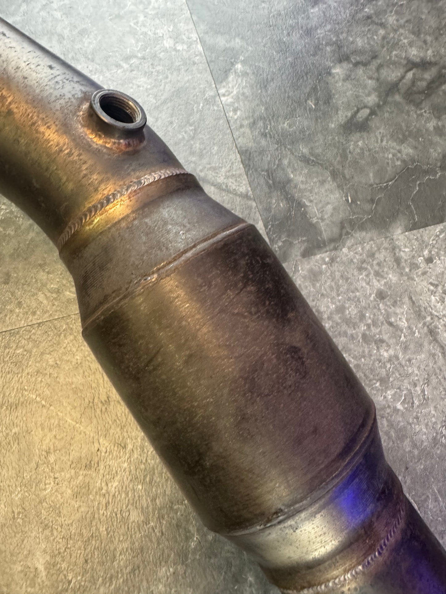 2008-2014 Subaru WRX STi Cobb Tuning GESi 3-Inch High Flow Catted Dual Bung Downpipe