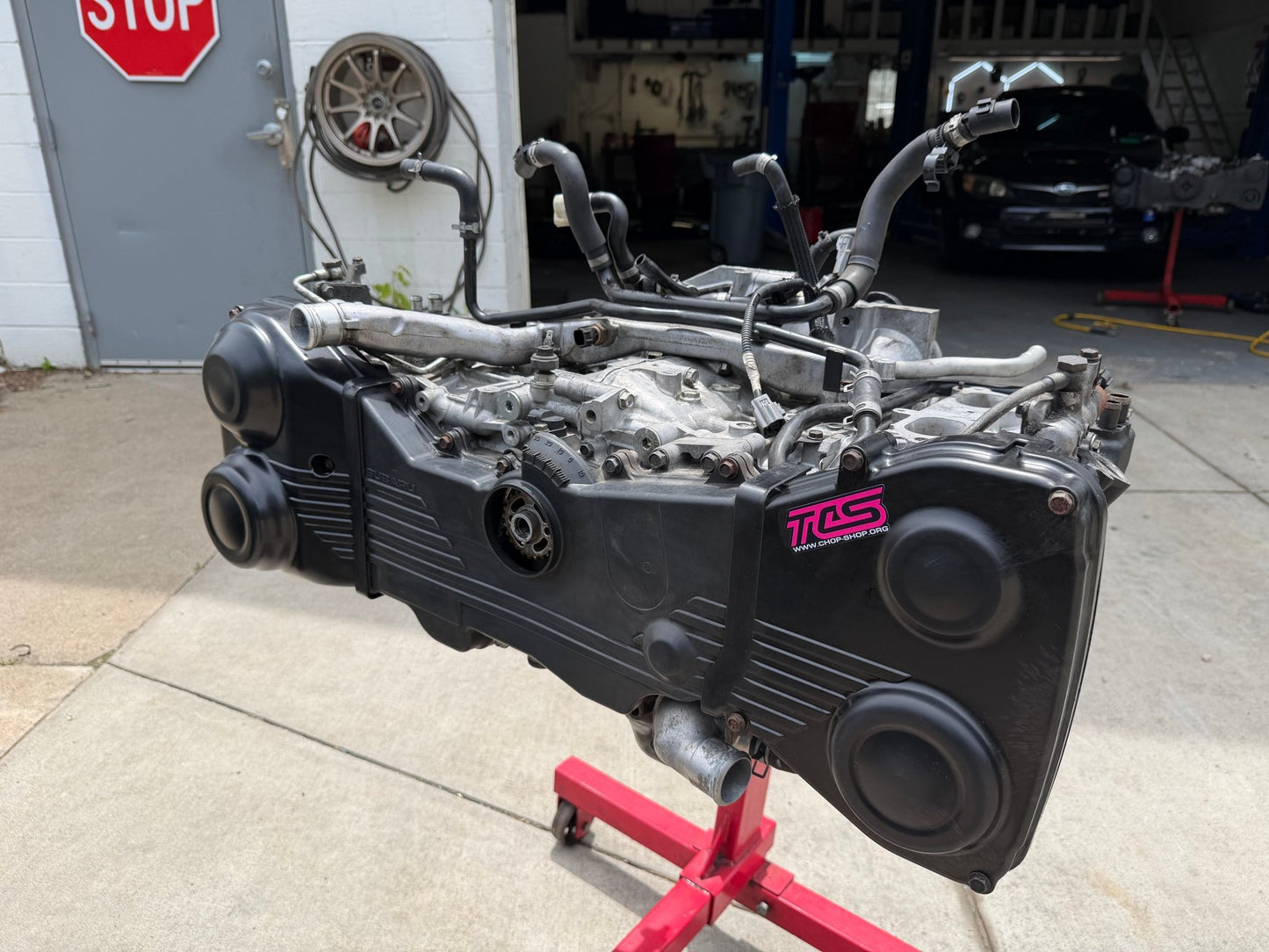 W25 Subaru STi EJ257 boxer engine long block DAVCS 2008-2021 w/ new oem head gaskets & new oem timing belt ARP 11 MM head studs