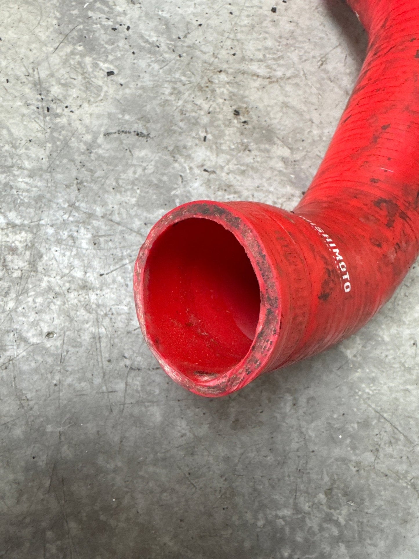 Mishimoto Upper Radiator Hose Red - 2002-2007 Subaru WRX / STI