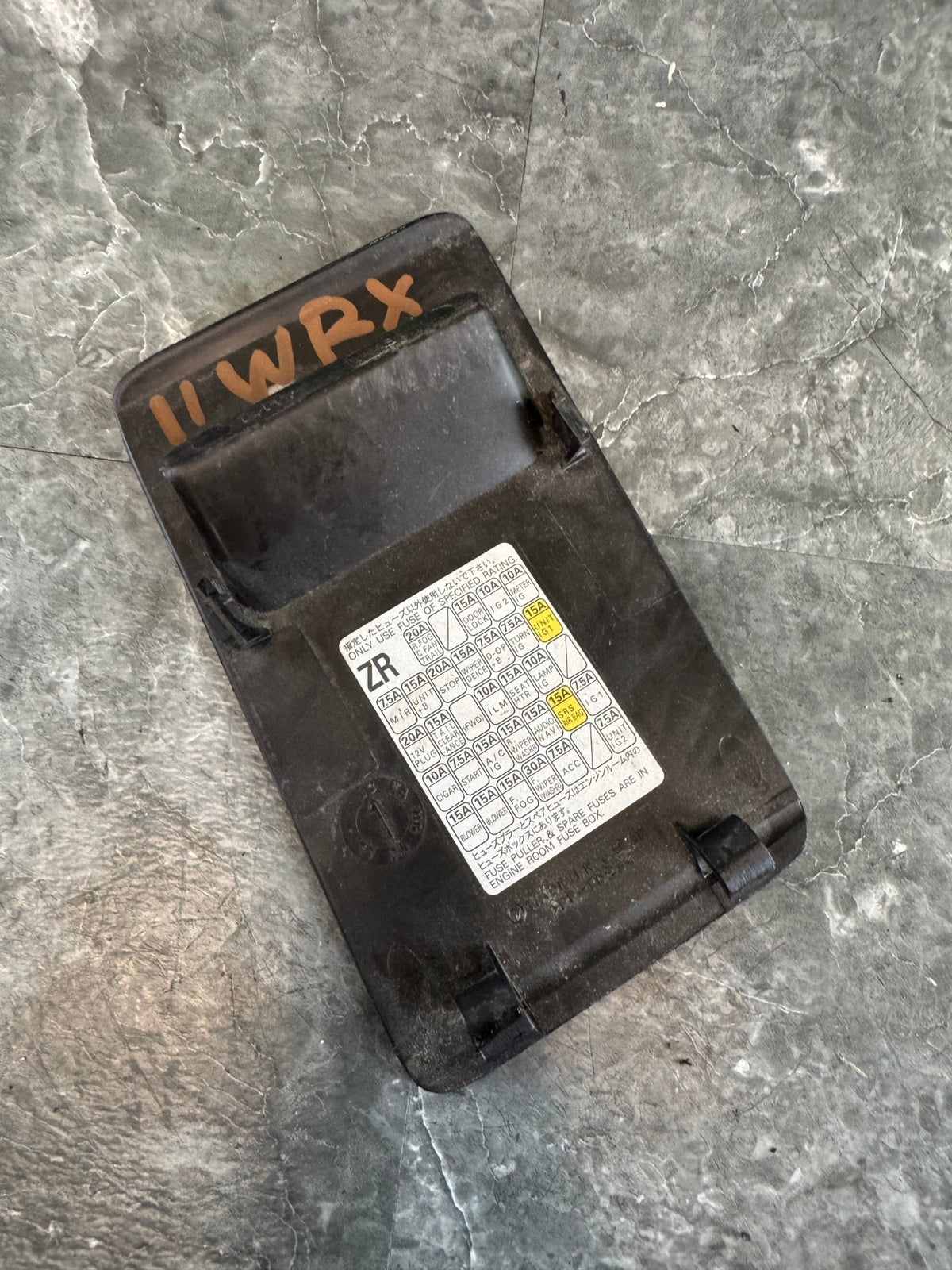 2008-2014 Subaru Impreza WRX STi Inside Fuse Box Cover Trim
