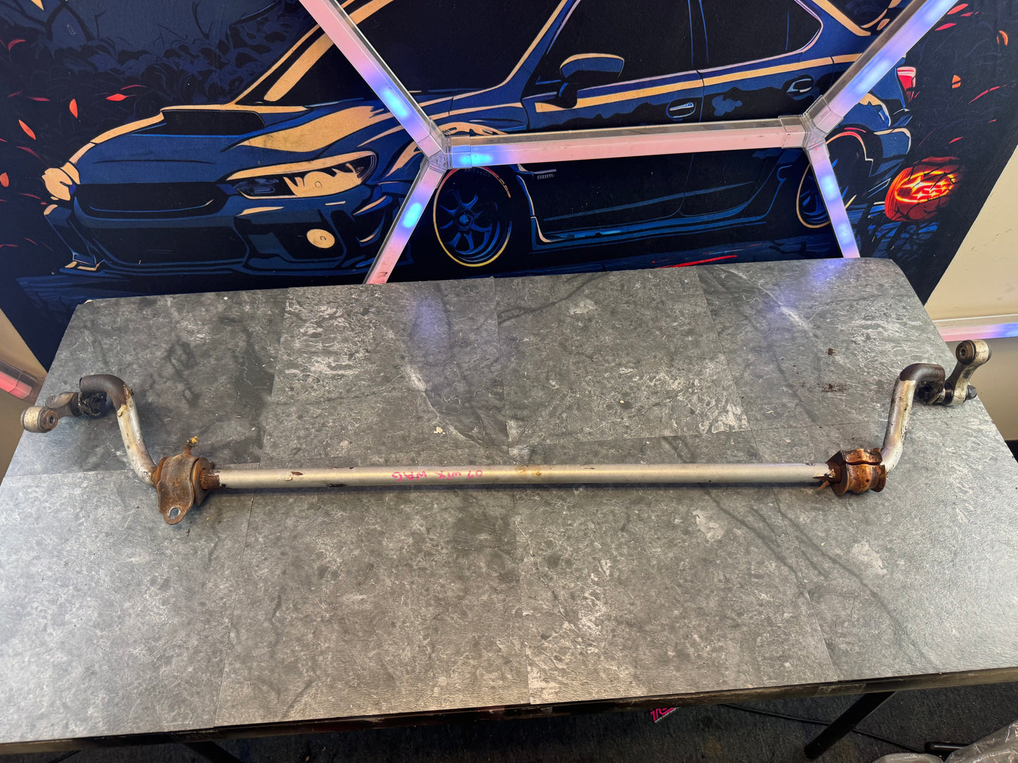 2002-2007 Subaru WRX Hatchback Whiteline 22mm Adjustable Front Swaybar With Links