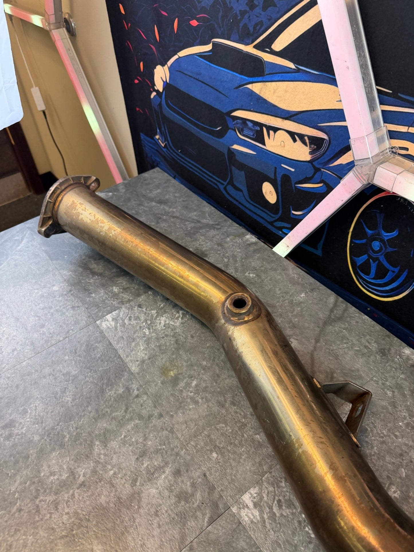 INVIDIA catless downpipe 08-21 STi 08-14 wrx Subaru ej255 ej255 case divorced bell 2 o2 bungs