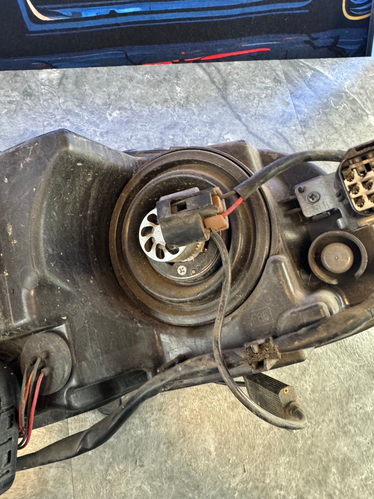 2015-2017 Subaru WRX STi OEM Driver Side Headlight Assembly Damaged For Parts