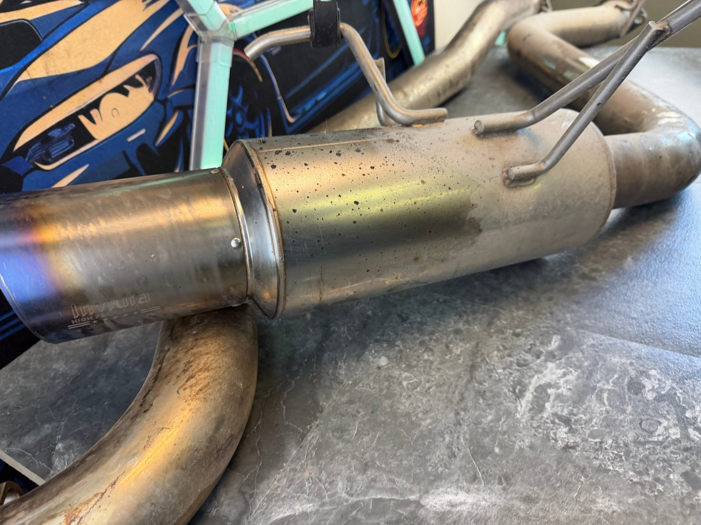 Invidia N1 race cbe catback exhaust system ti tip 08-14 wrx sedan 11-14 STi Sedan