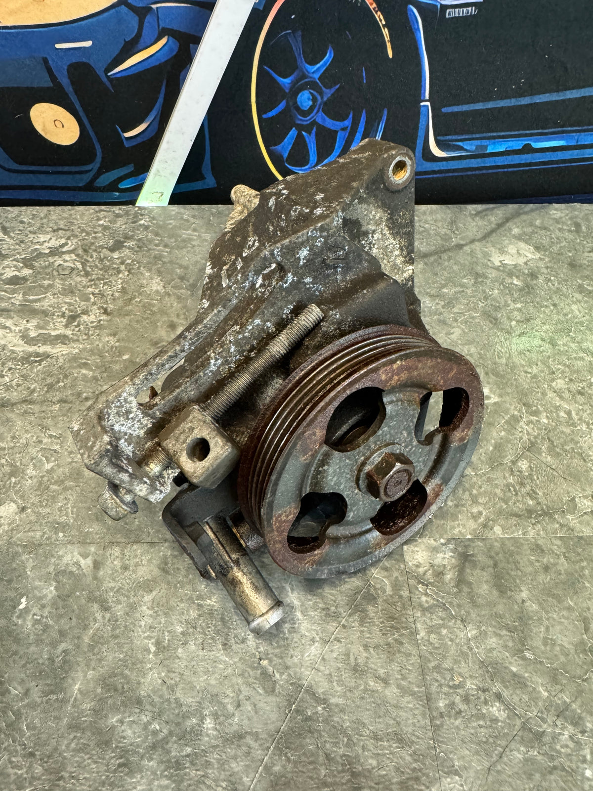 2004-2007 Subaru Impreza WRX STi OEM Power Steering Pump with Mount