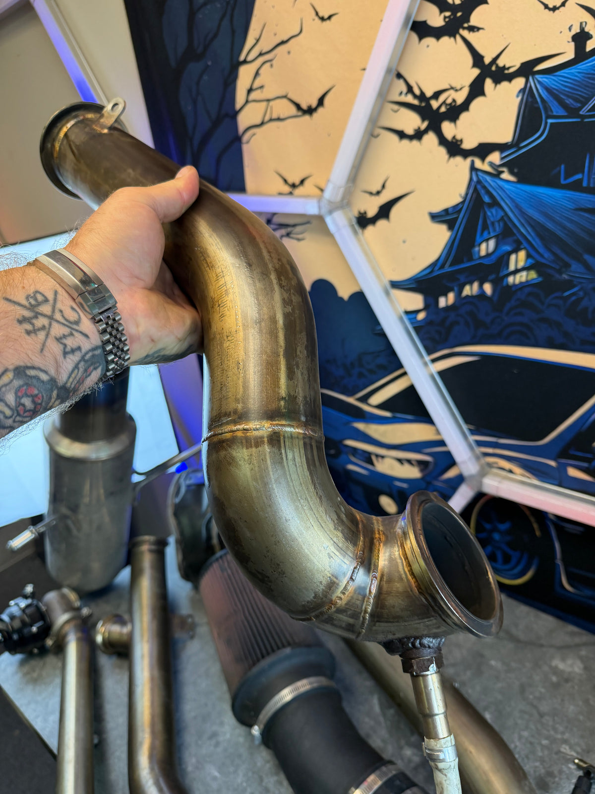 ETS rotated turbo kit 700 + hp 04-07 STi & 02-07 Subaru wrx PTE 6466 gen 2 EWG 2 bolt w: invidia N1 CBE