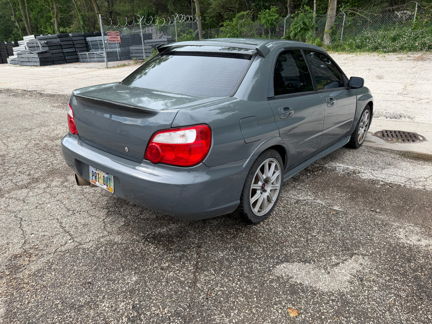 VIS “ demon “ Subaru carbon fiber trunk w/ duckbill wing gurney flap 2002-2007 wrx & Impreza Sedan 04-07 STi