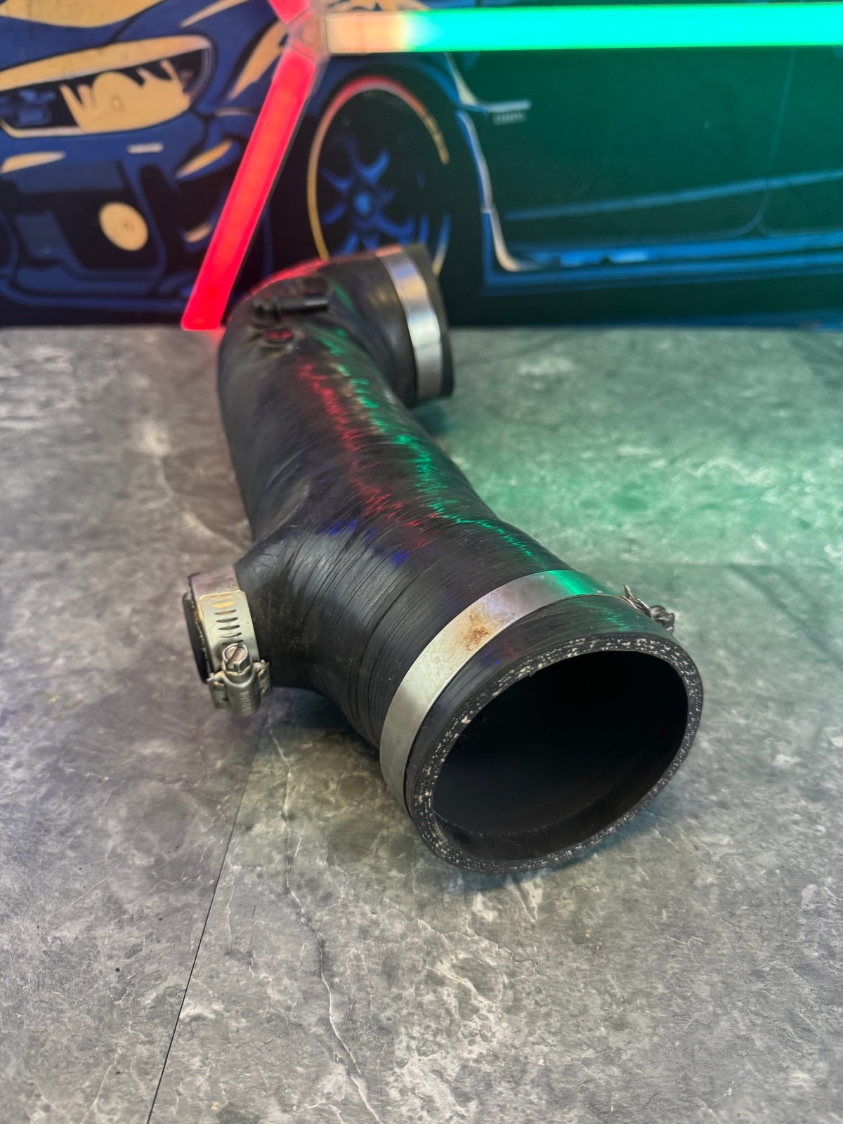 2008-2021 Subaru WRX STi Perrin 84mm Turbo Inlet FP Turbo Size Black