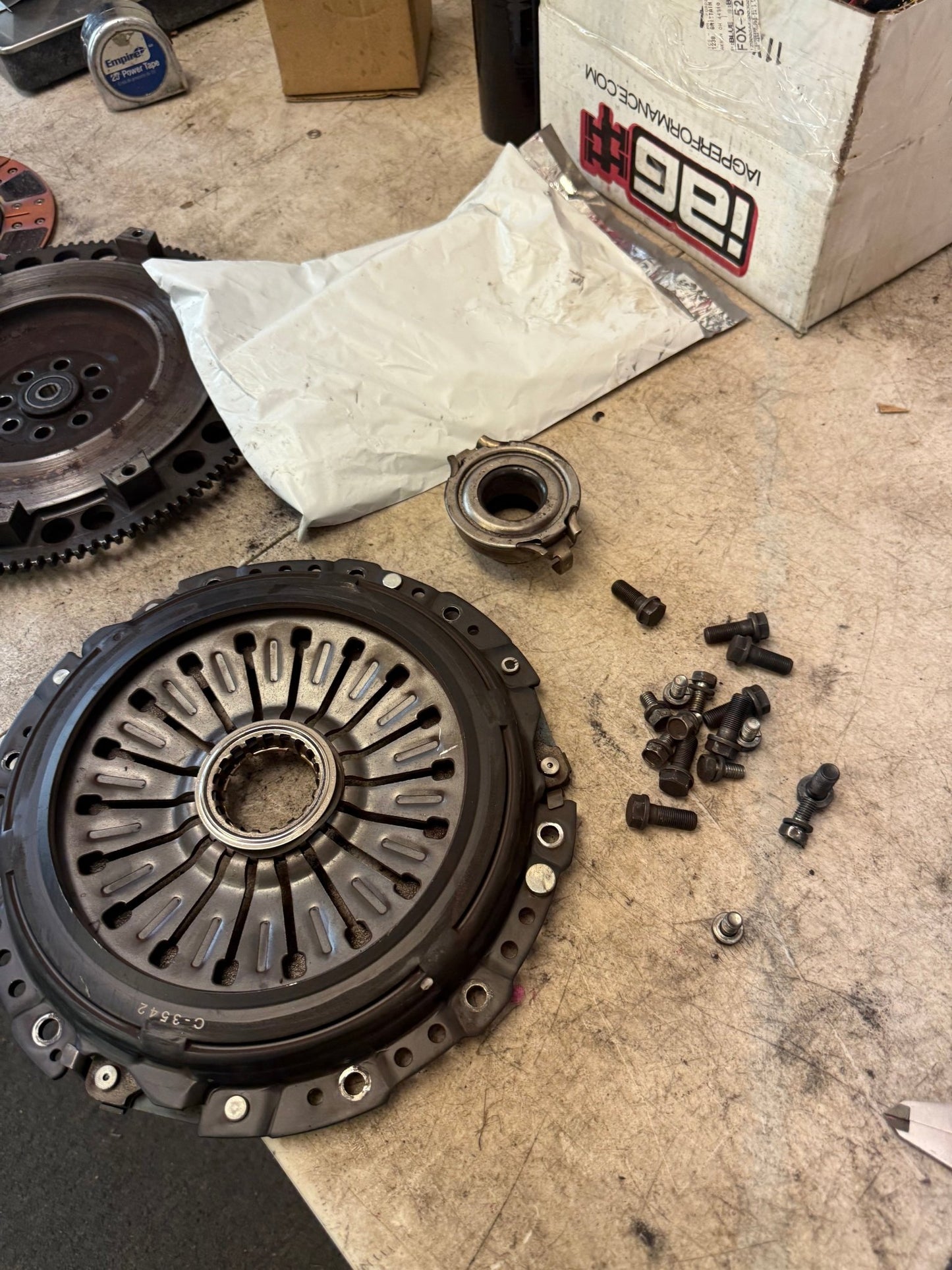 Comp competition stage 3 segmented clutch kit Subaru STi six speed w/ flywheel