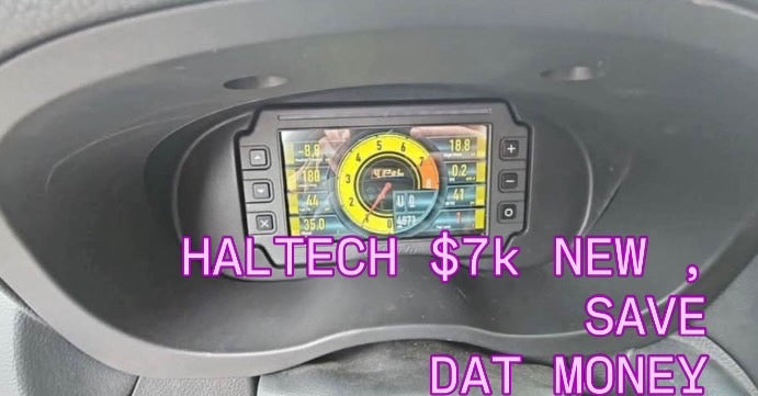 HALTECH ecu set up for VA Subaru STi ELITE 2500 stand alone LC-7 display & 8 button pad haltech