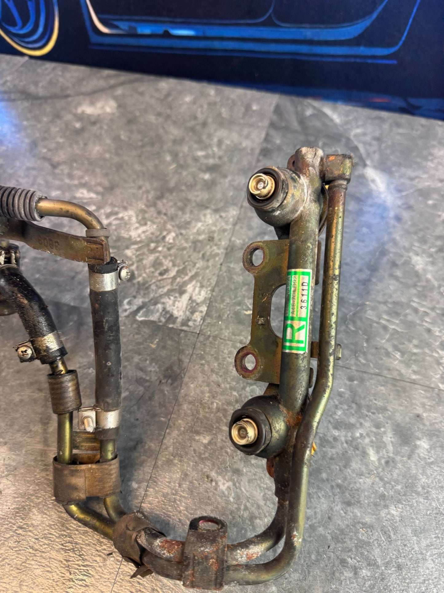 2004-2007 Subaru WRX STi OEM Under Manifold Fuel Lines And Rails With Side Feed Injectors