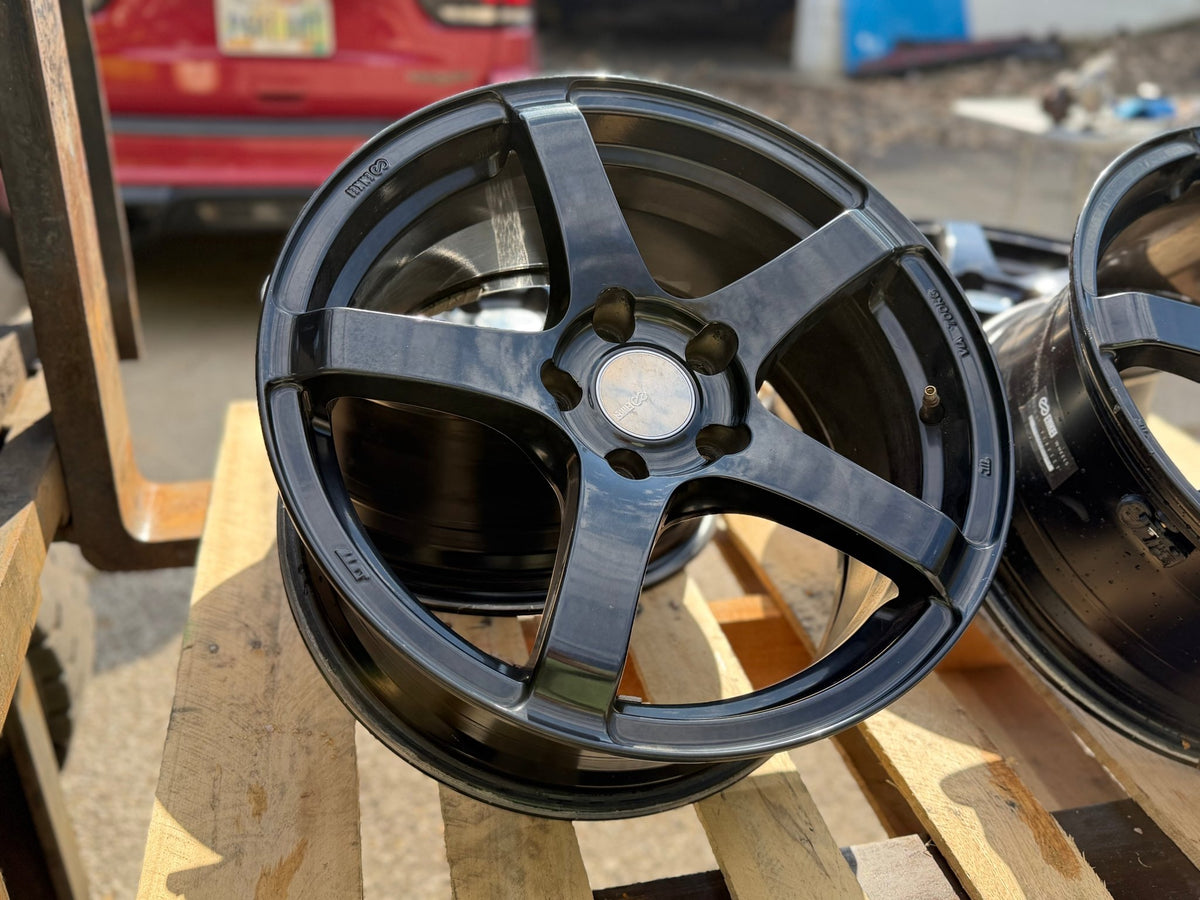 Enkei Kojin 17x8 +45 5x114.3 Wheels for 2005-2018 Subaru WRX STI