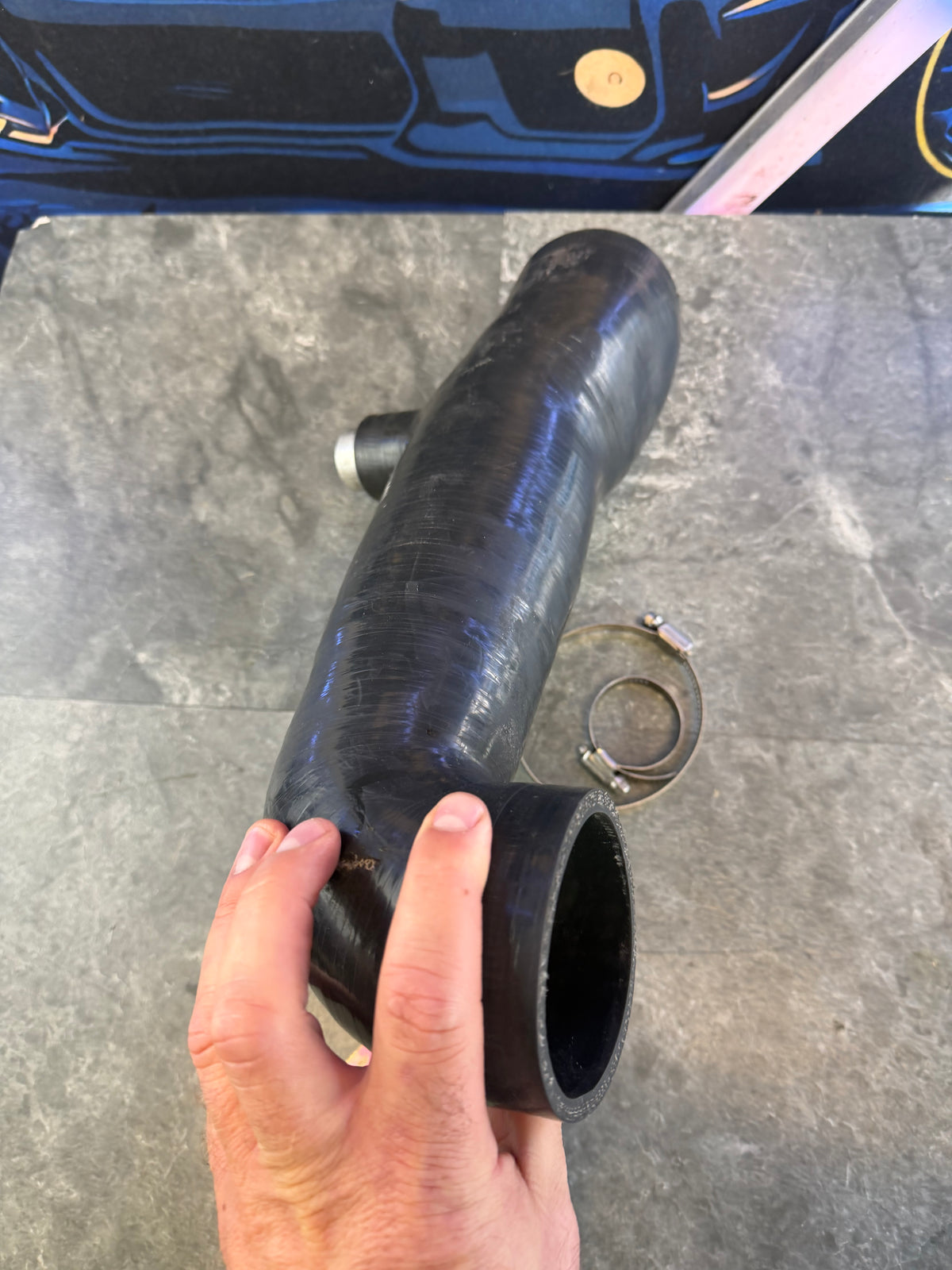 FP 84 mm silicone turbo inlet 3.25” Subaru STi & wrx