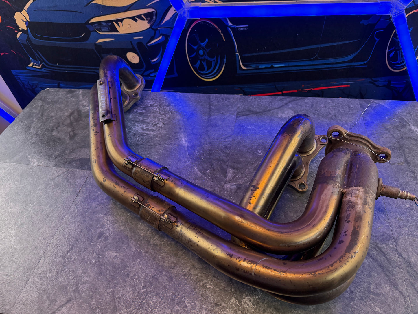 TOMEI UELH unequal length header 3 bolt SUBARU STi & WRX EJ257 EJ255 turbo exhaust manifold