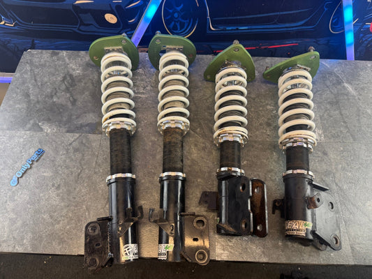 FEAL 441 coilovers coil over suspension 2005 - 2007 Subaru STi front & rear camber plates wrx